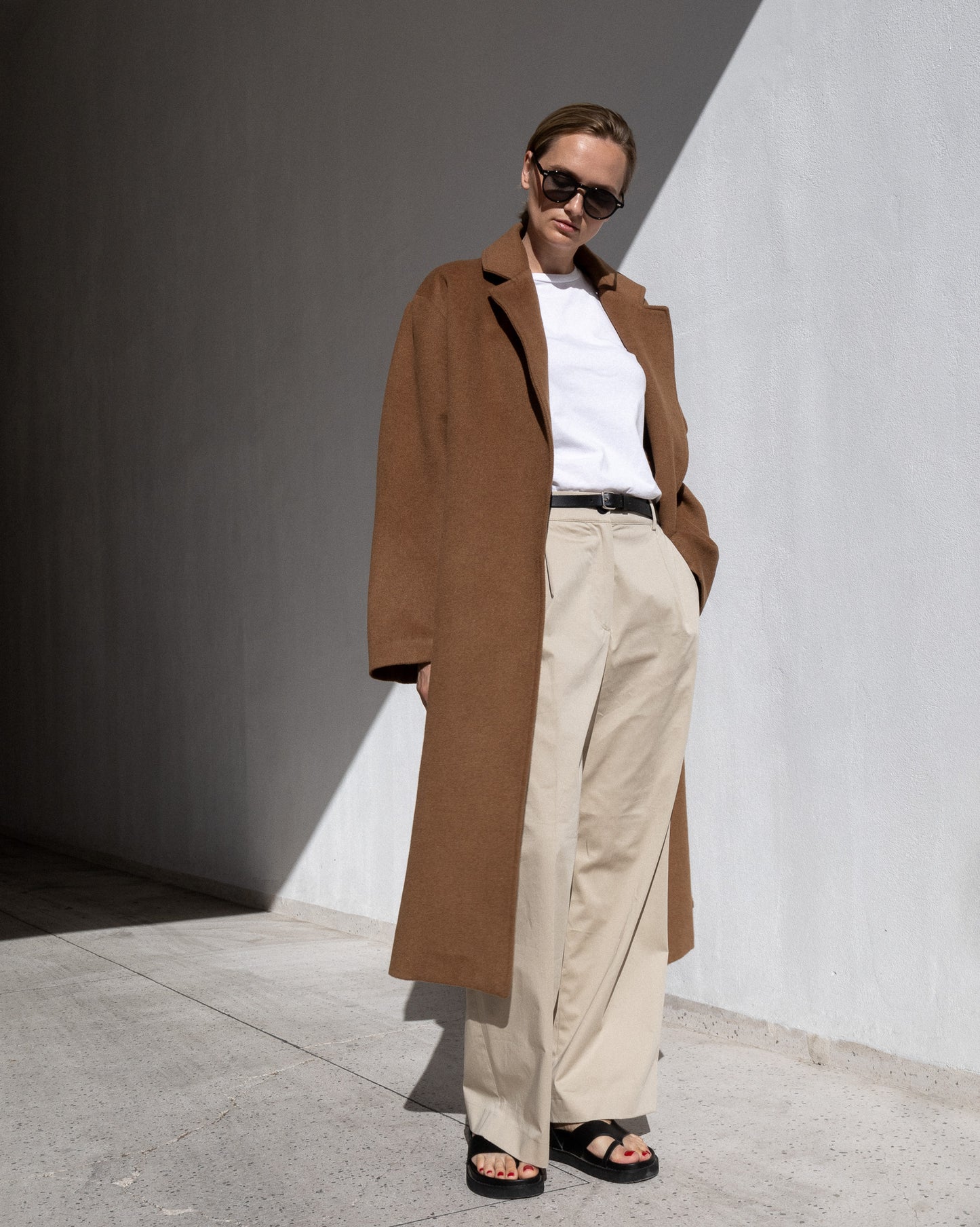 LONG COAT | DARK CAMEL