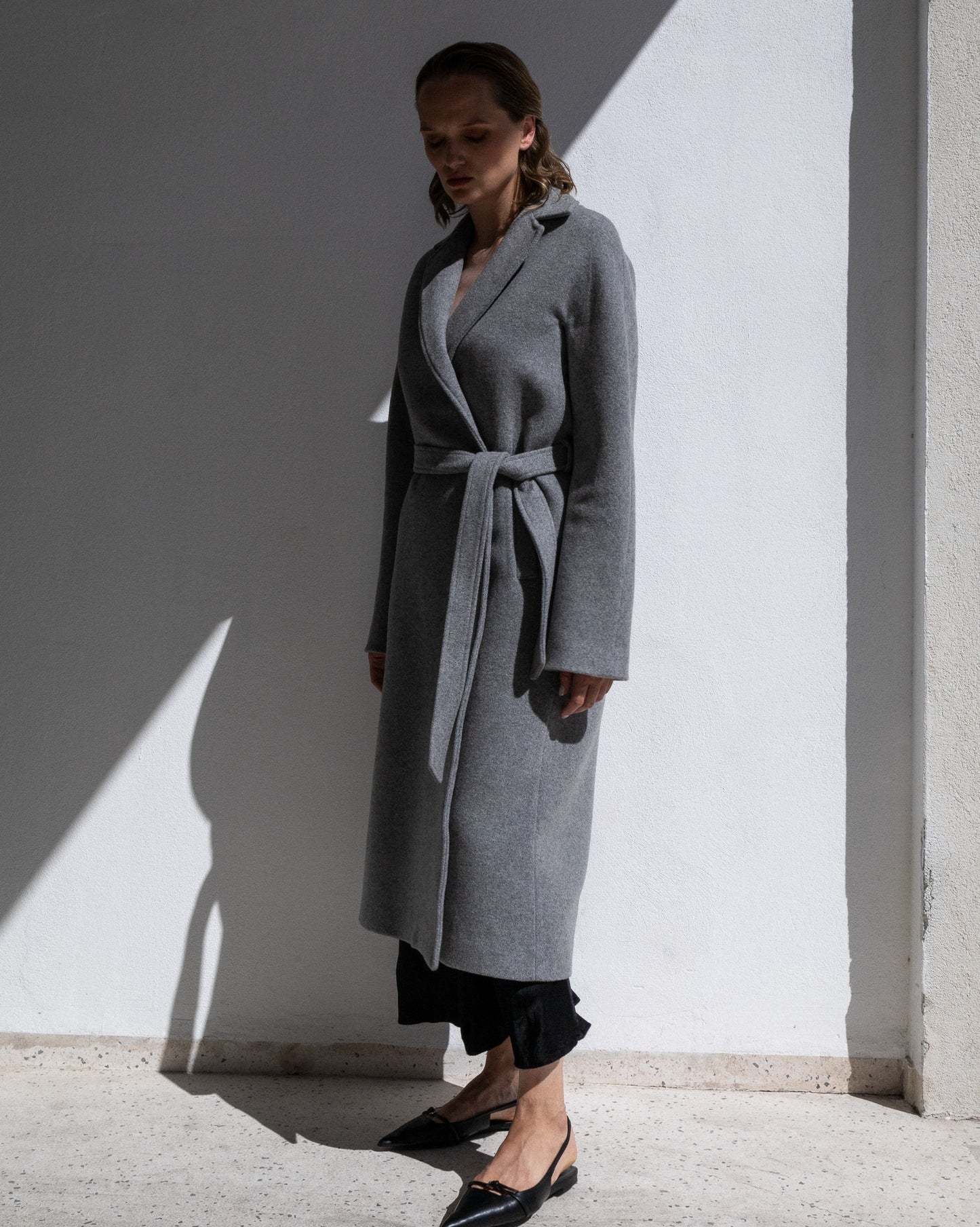 A-LINE COAT | LIGHT GREY