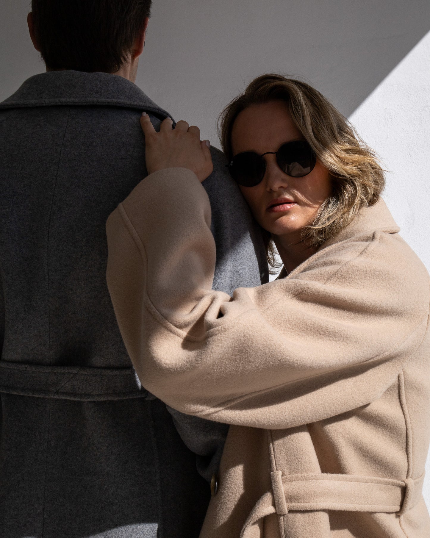 WOOL TRENCH COAT | LIGHT BEIGE