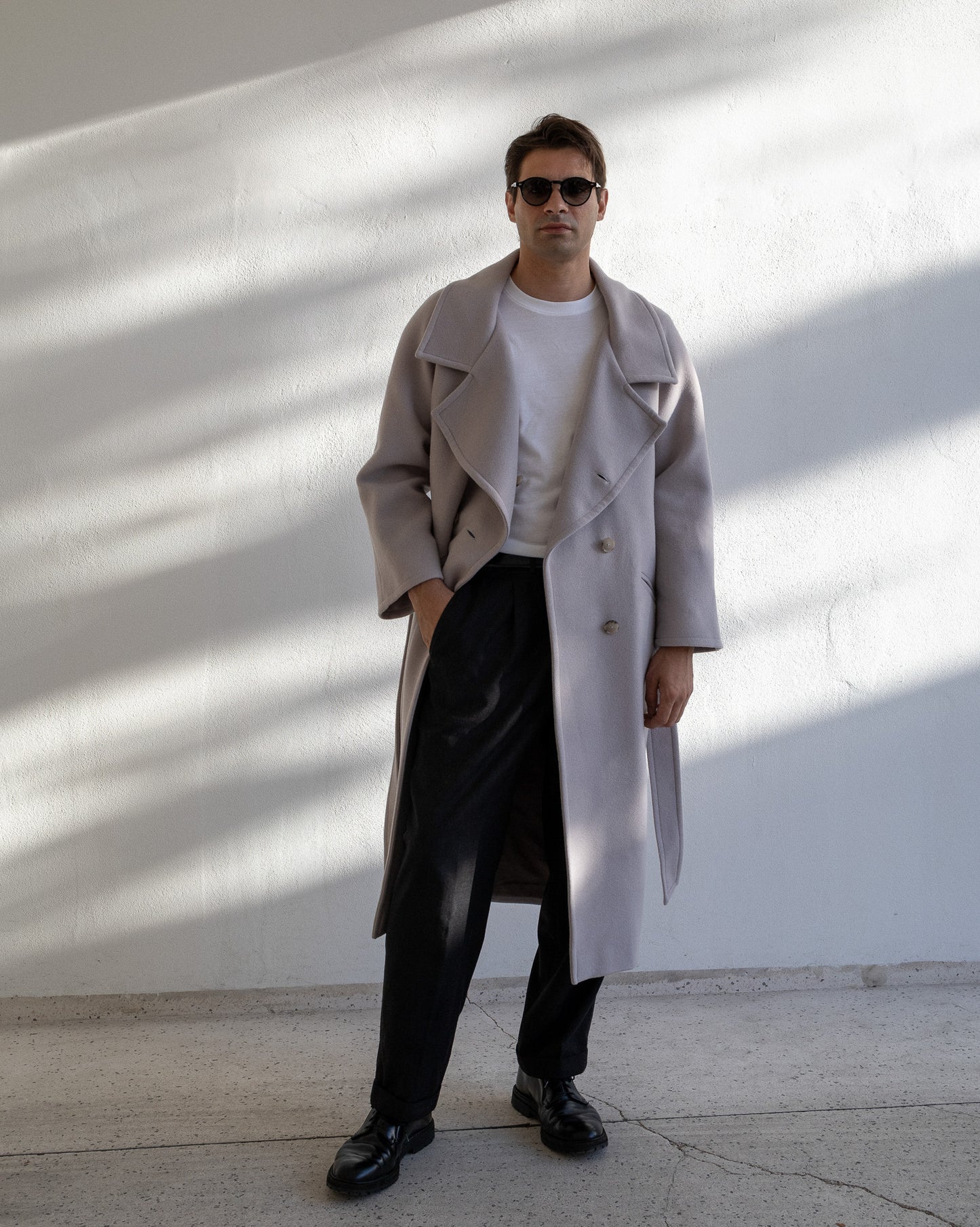 OVERSIZED COAT | GRAY LILAC