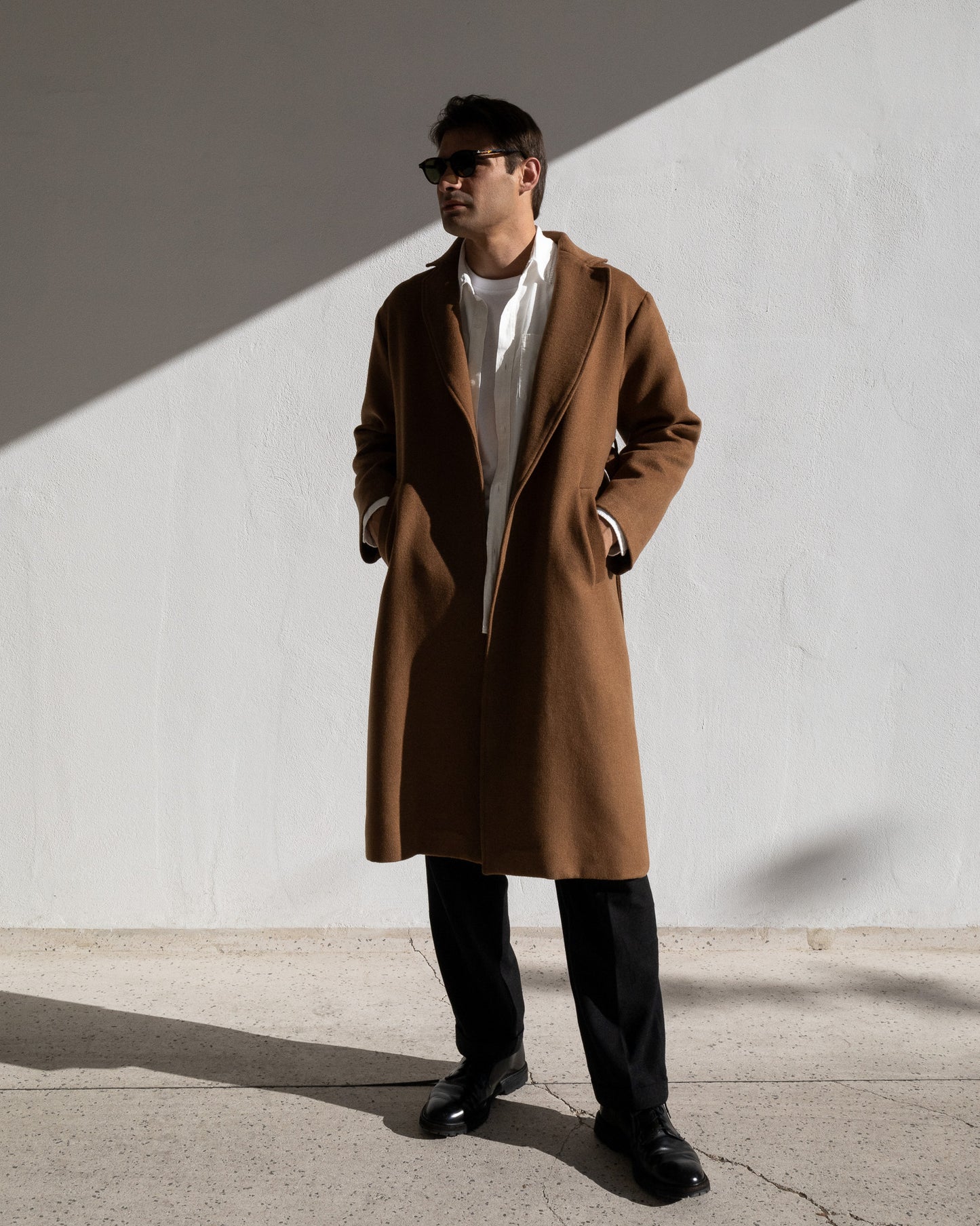 LONG COAT | DARK CAMEL