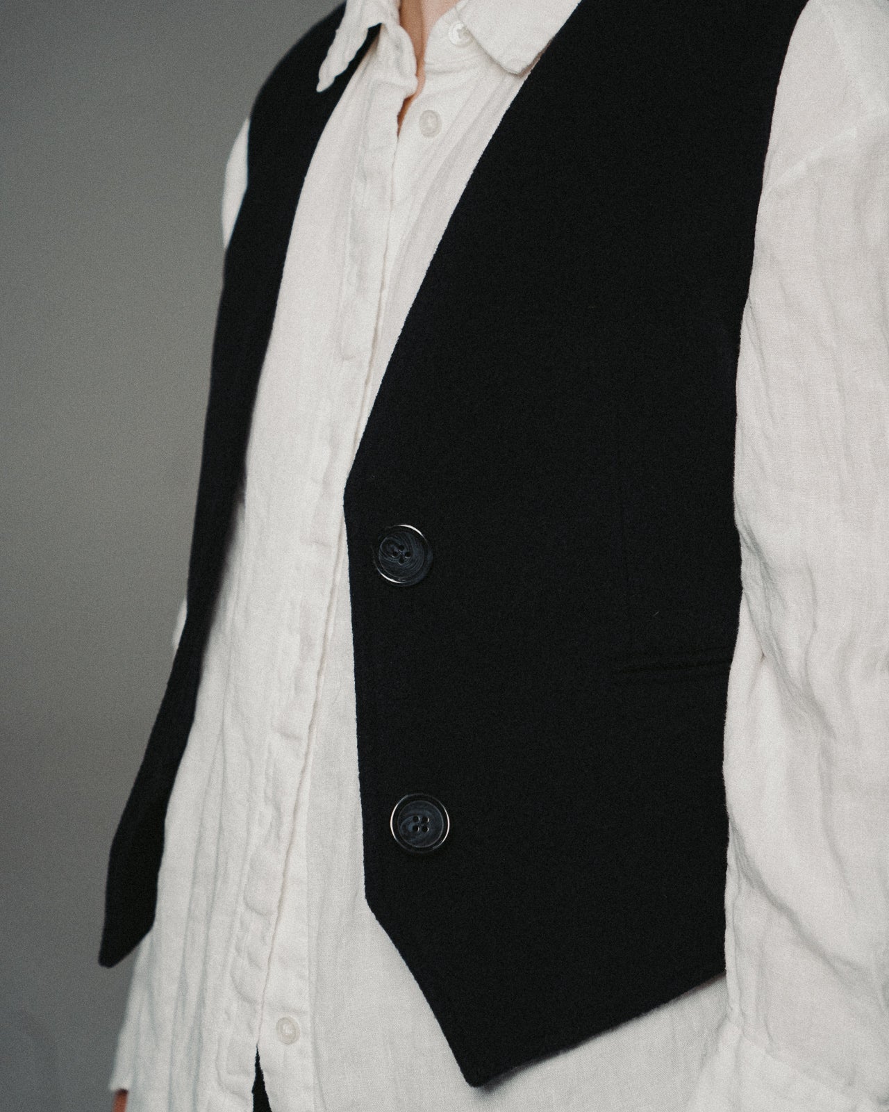 WOOL VEST | NAVY