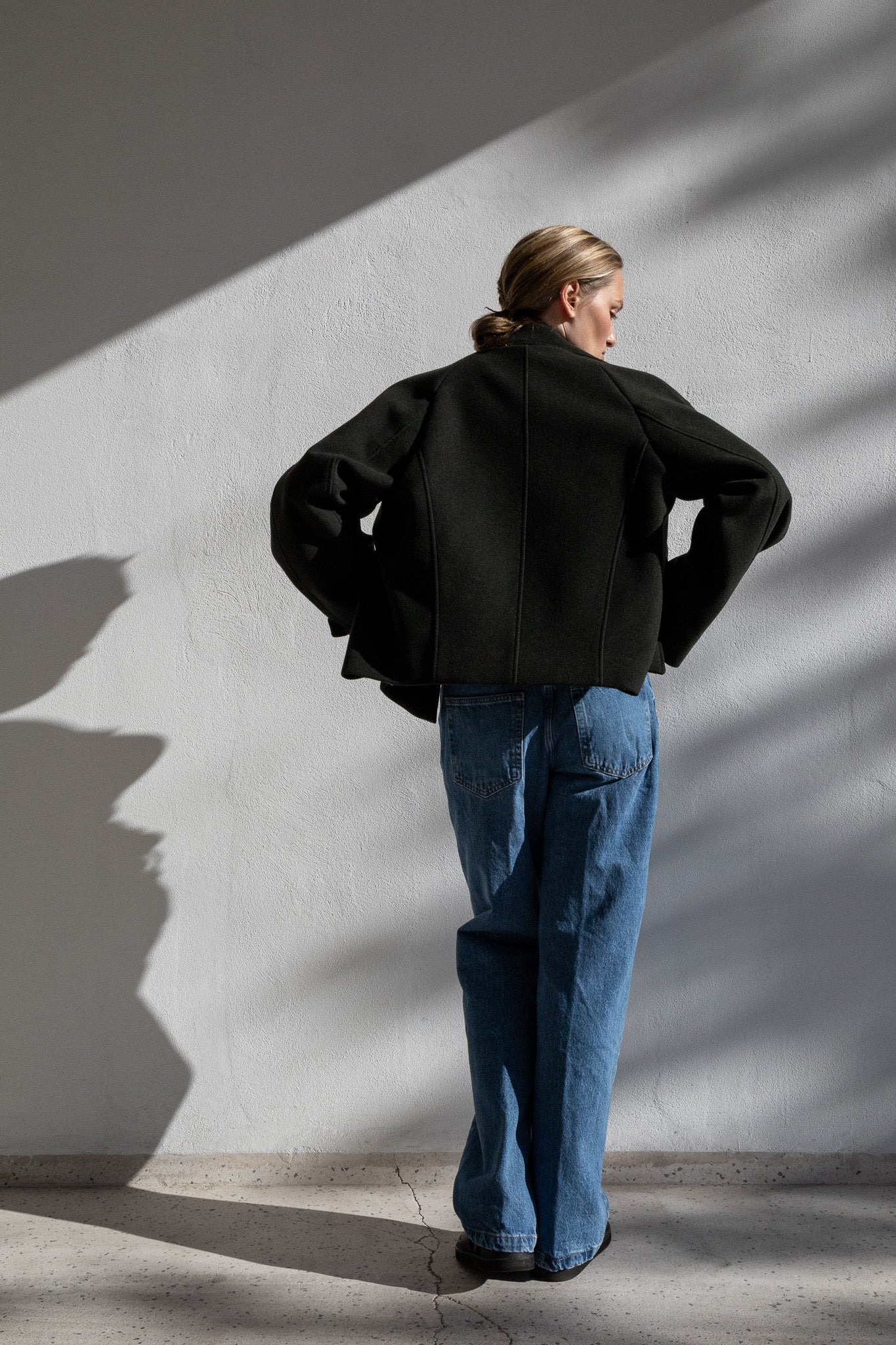SHORT COAT | DARK GREEN