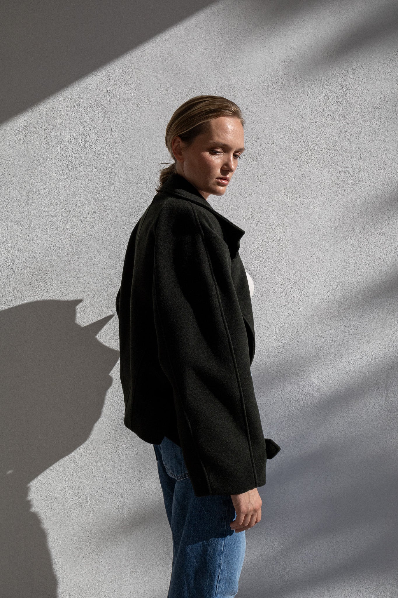 SHORT COAT | DARK GREEN