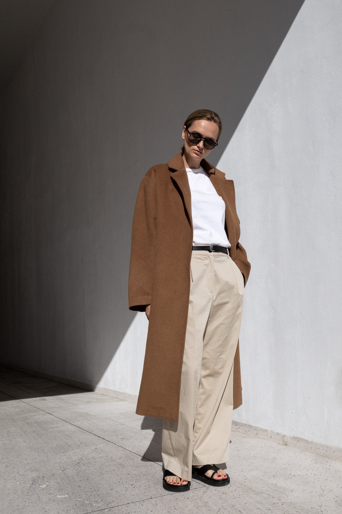 LONG COAT | DARK CAMEL