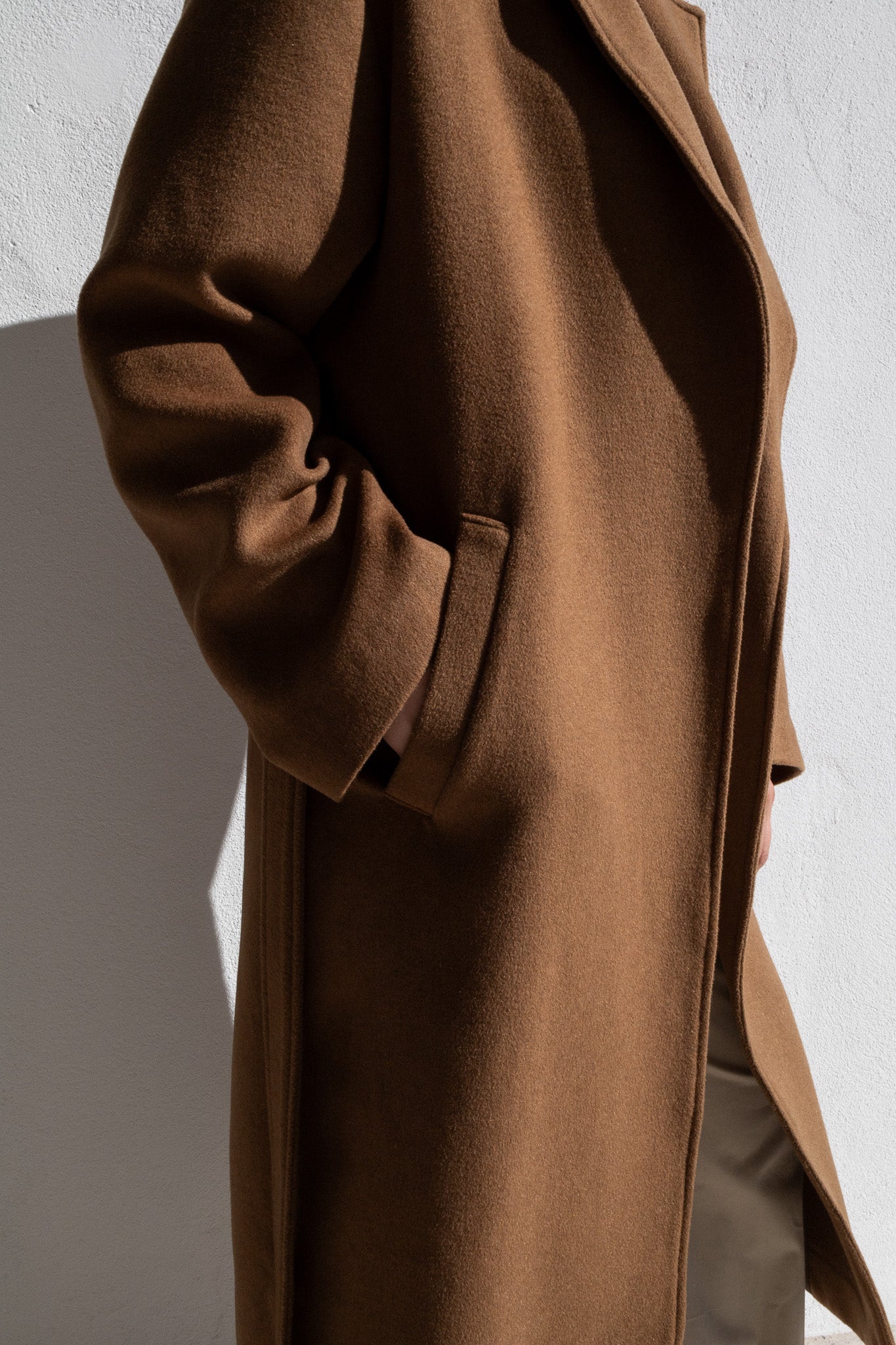 LONG COAT | DARK CAMEL