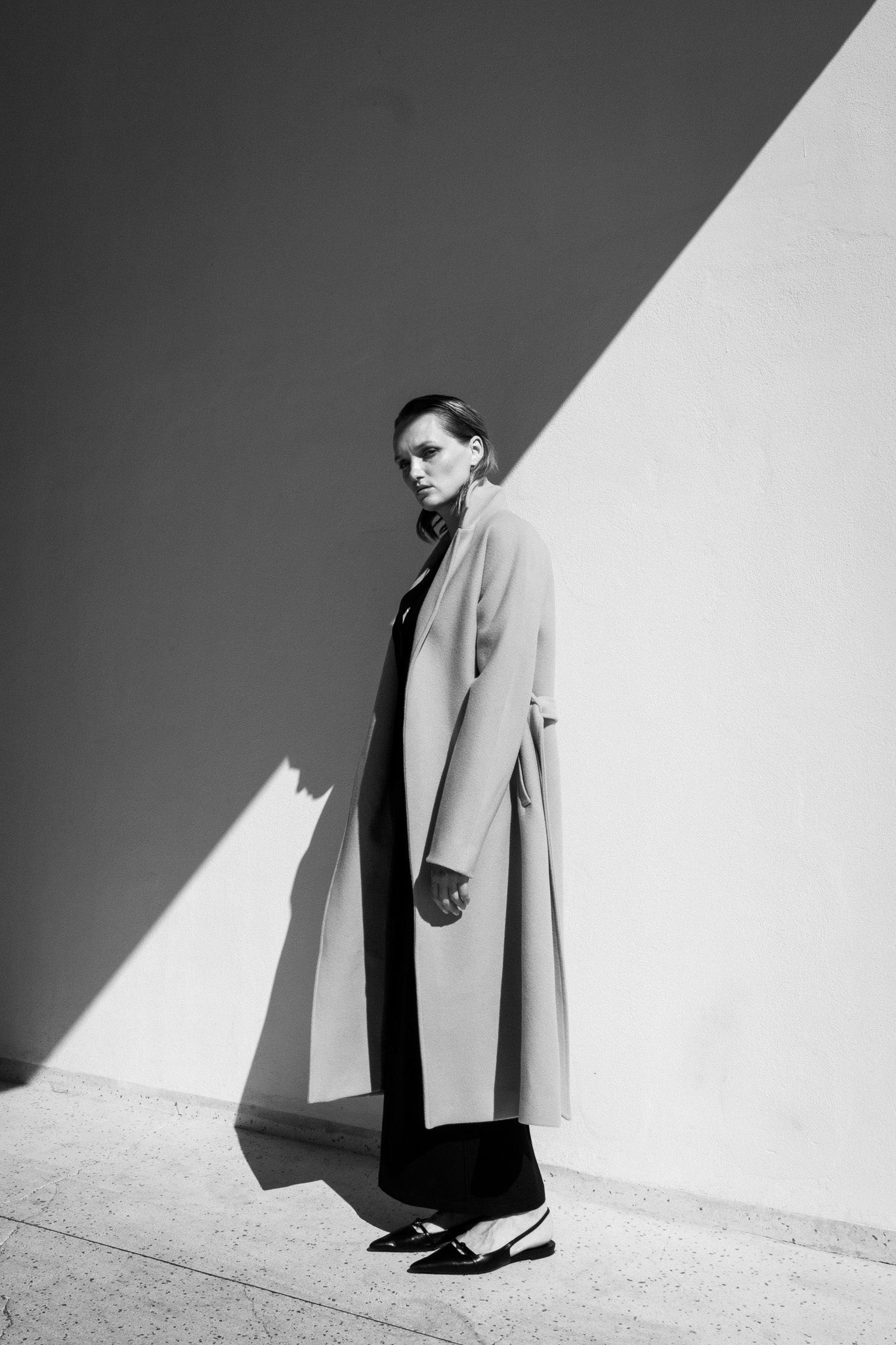 A-LINE COAT | GRAY LILAC
