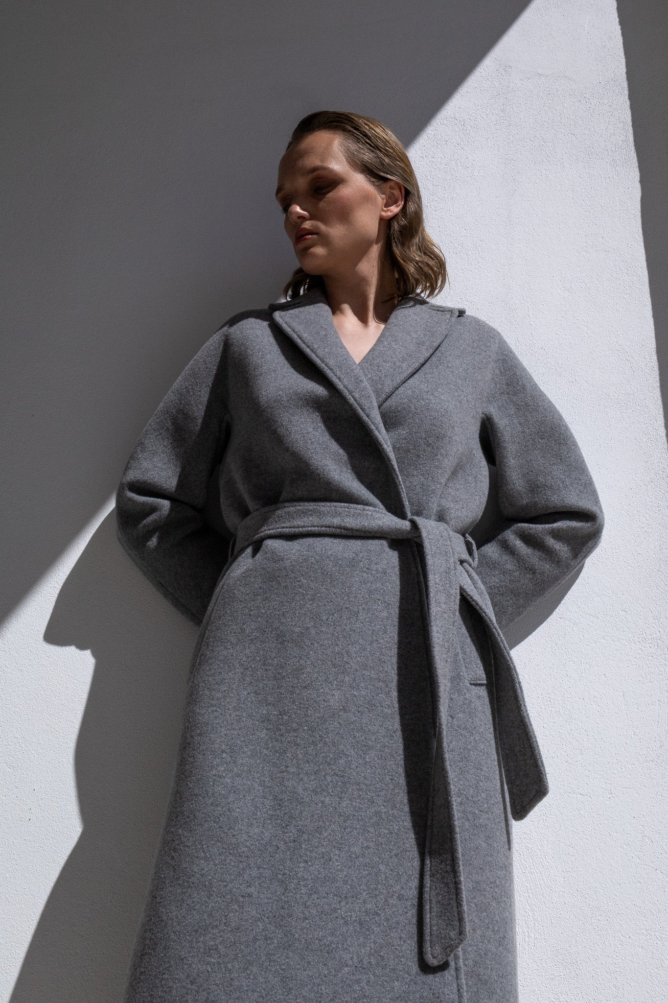 A-LINE COAT | LIGHT GREY