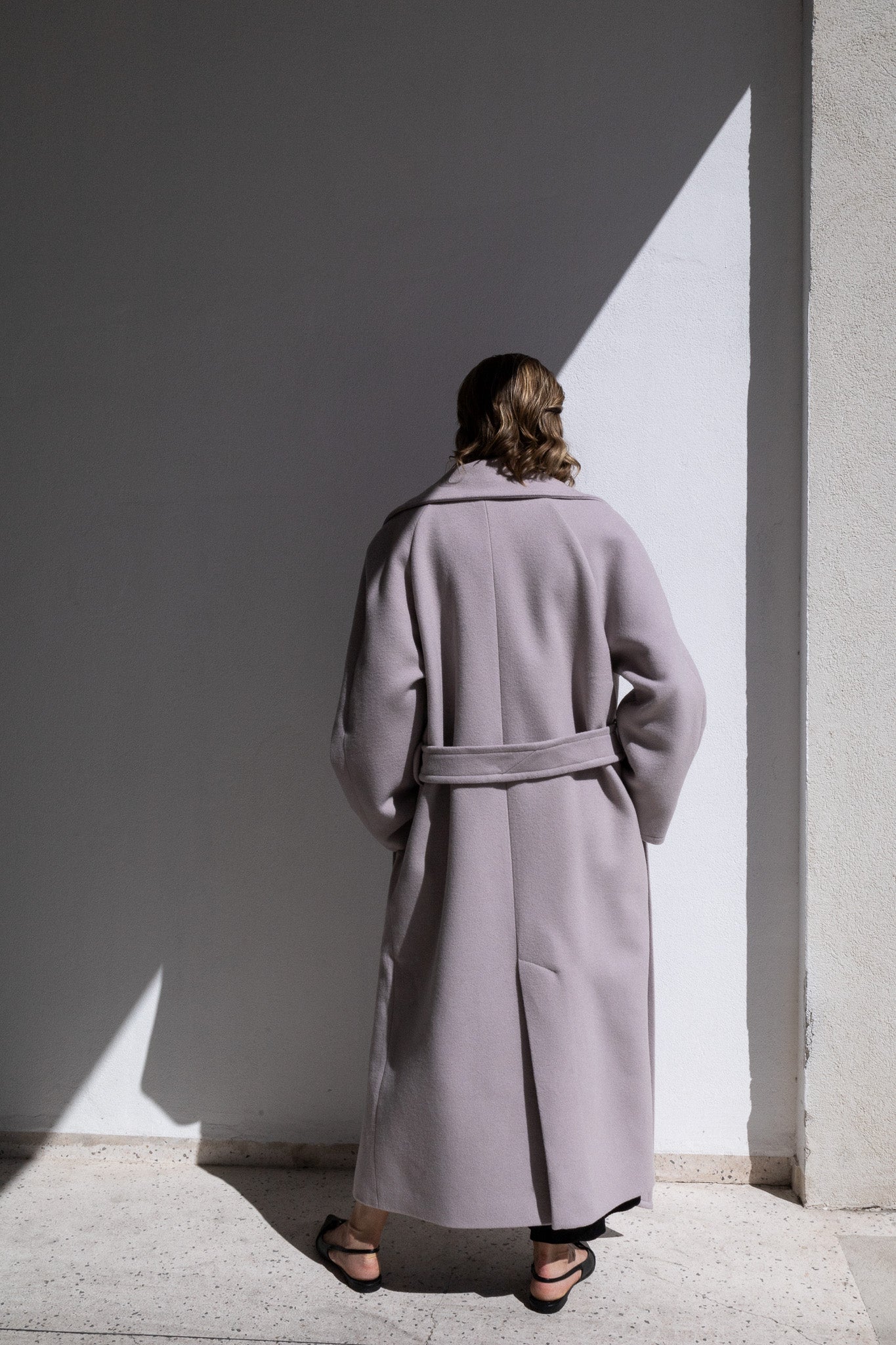OVERSIZED COAT | GRAY LILAC