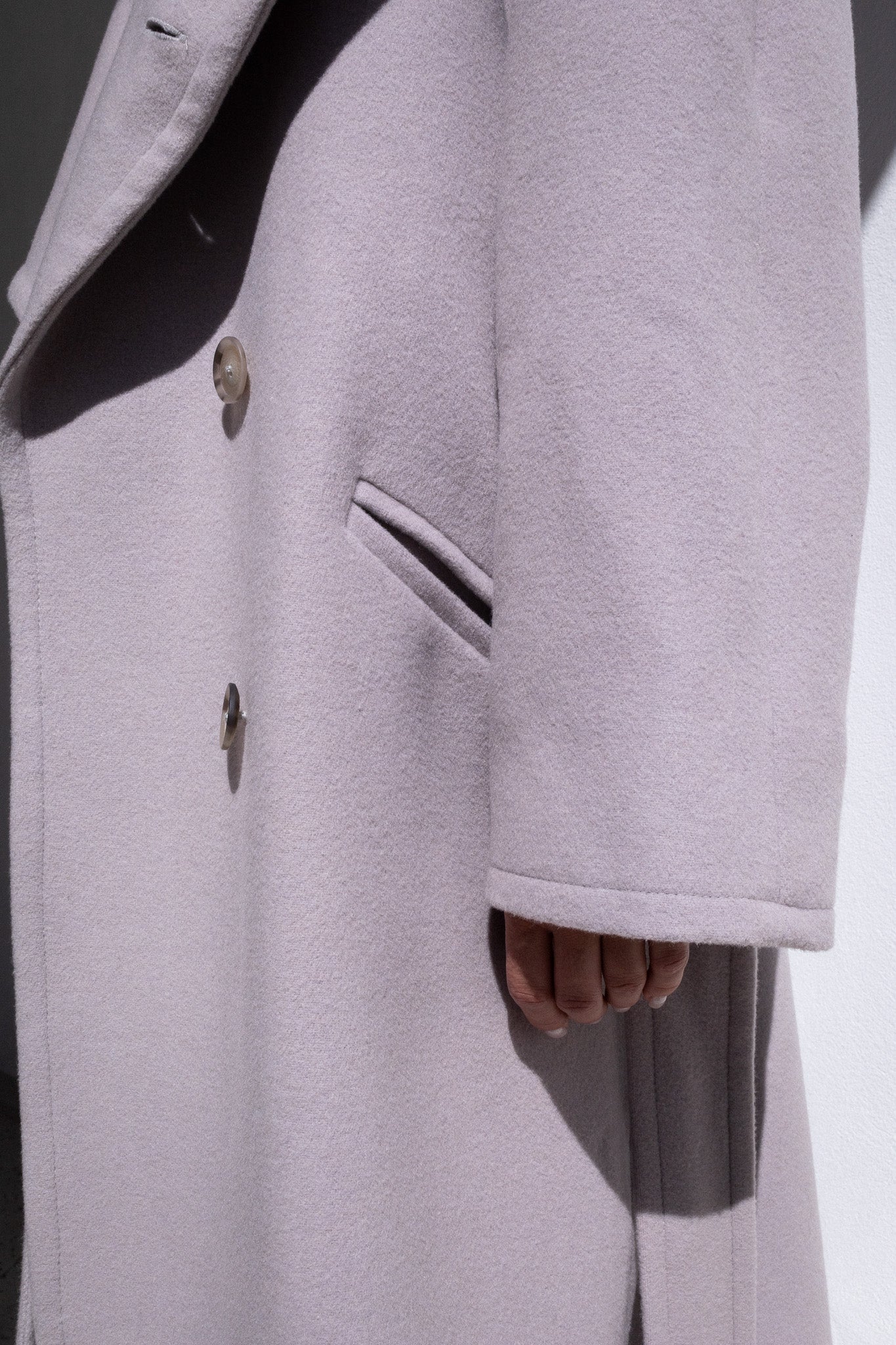OVERSIZED COAT | GRAY LILAC