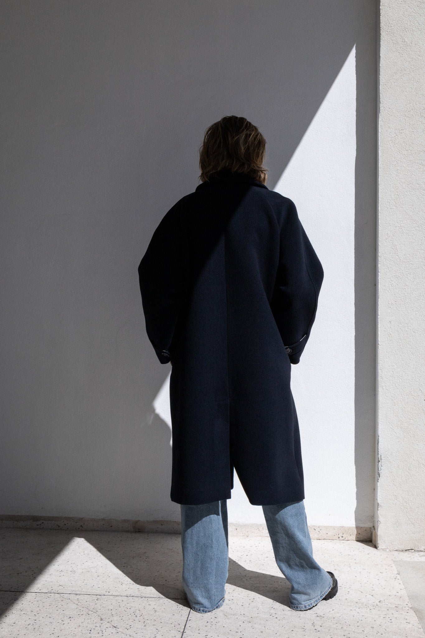 COCOON COAT | NAVY