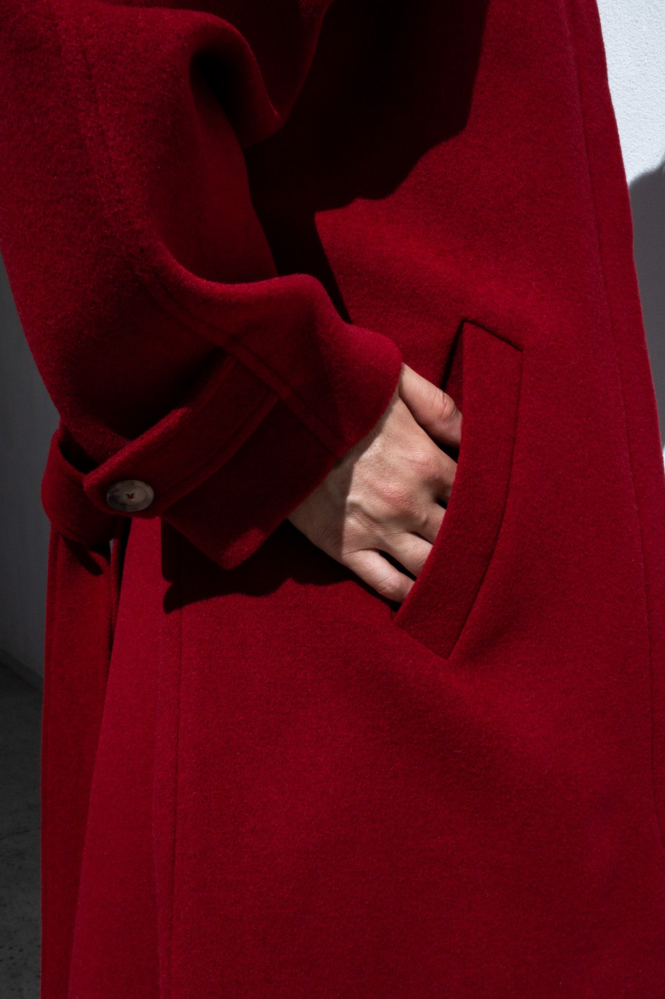 COCOON COAT | RED