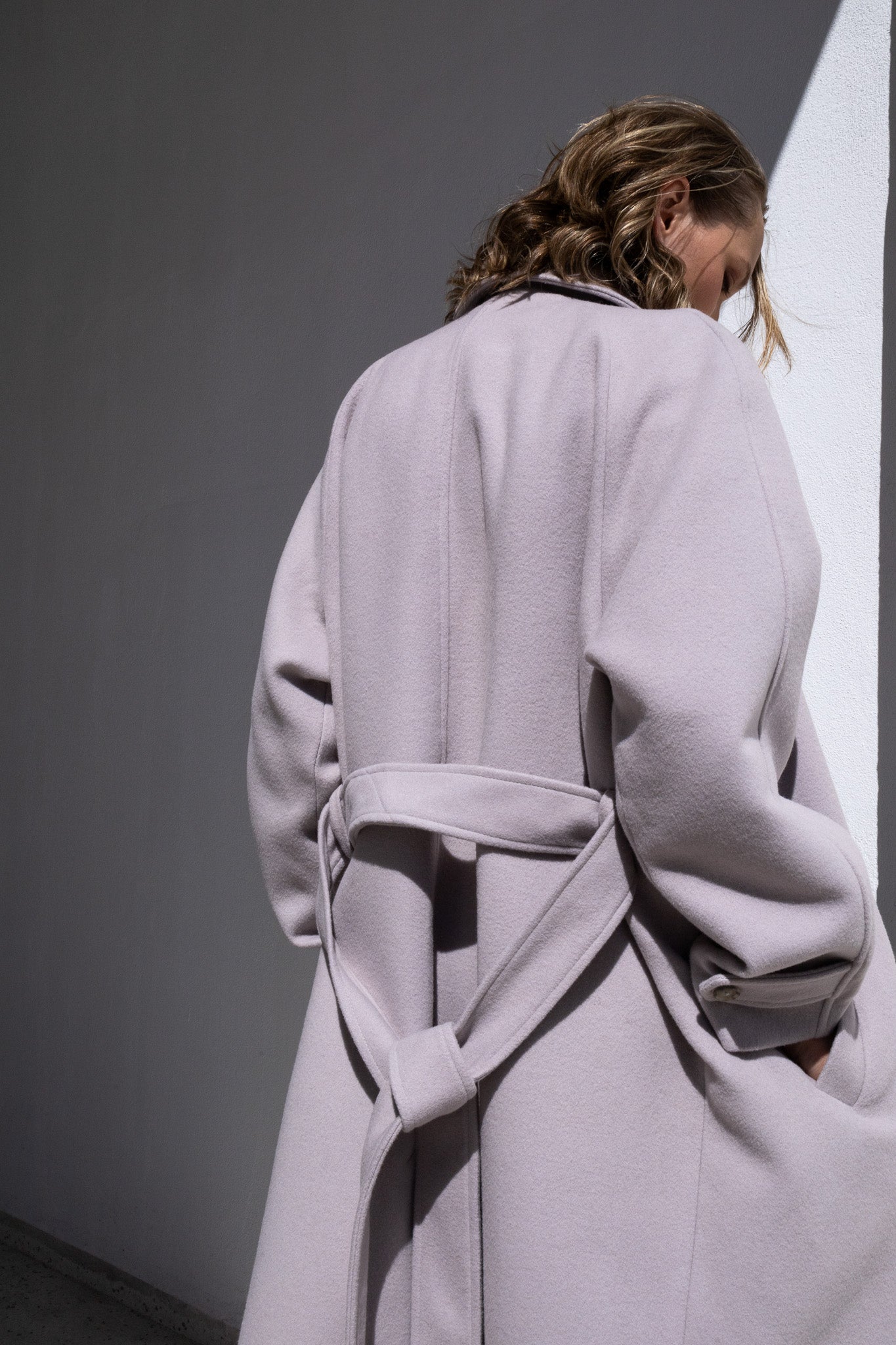 COCOON COAT | GRAY LILAC