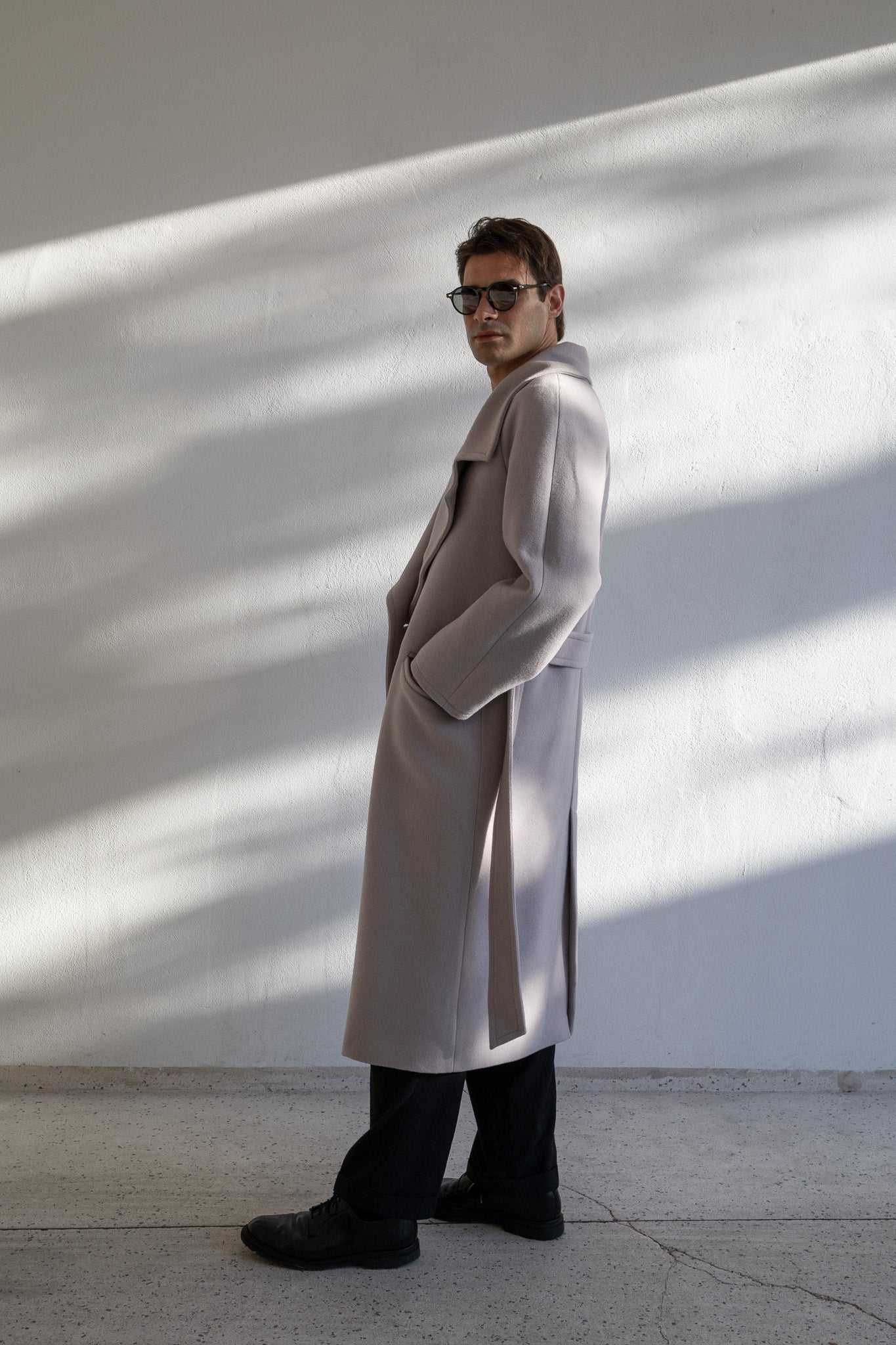 OVERSIZED COAT | GRAY LILAC