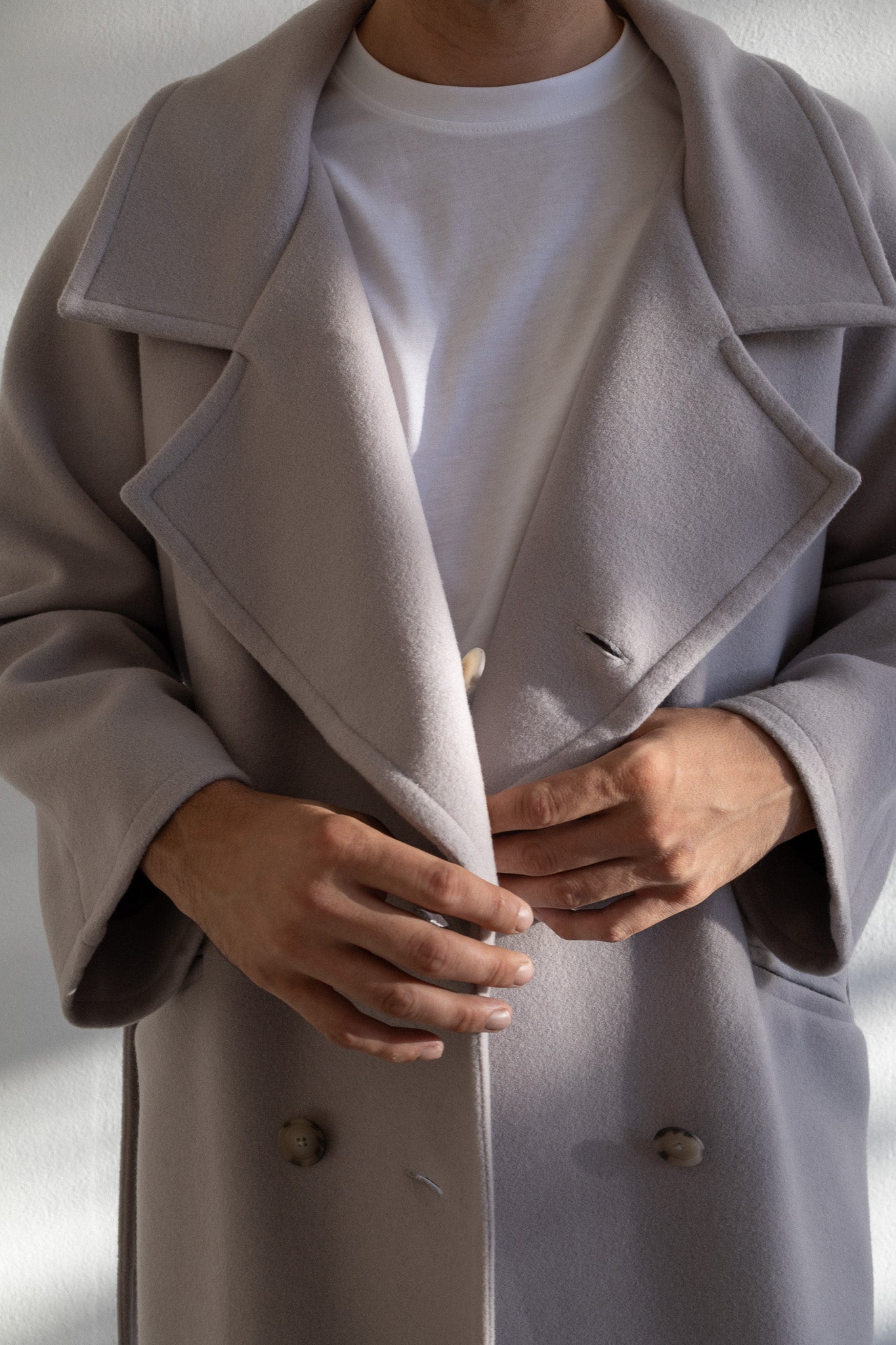 OVERSIZED COAT | GRAY LILAC