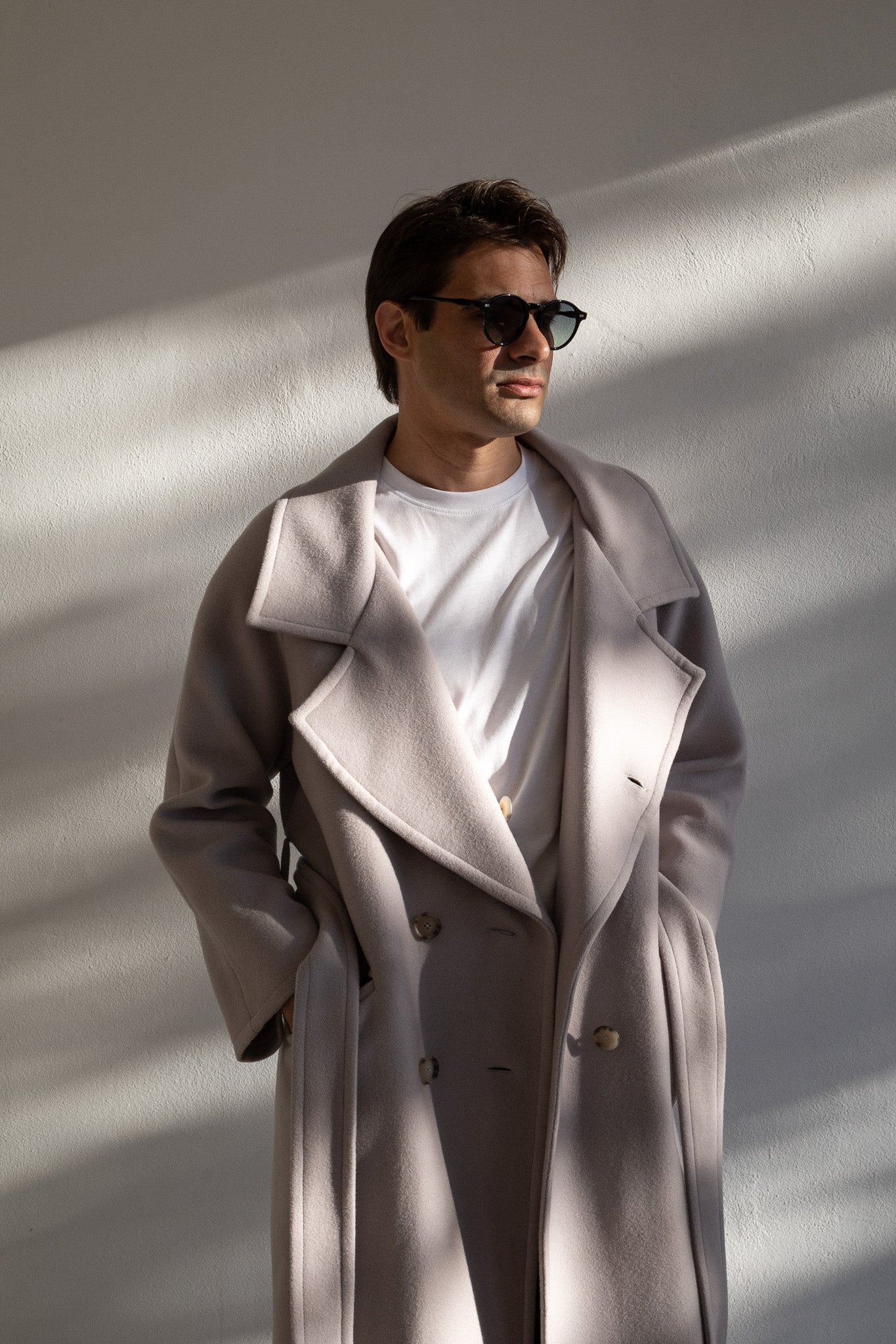 OVERSIZED COAT | GRAY LILAC