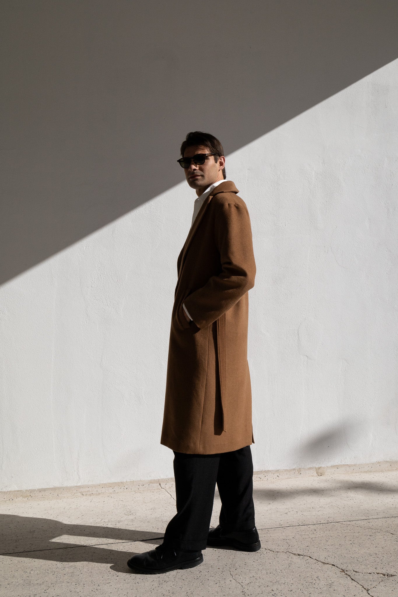 LONG COAT | DARK CAMEL
