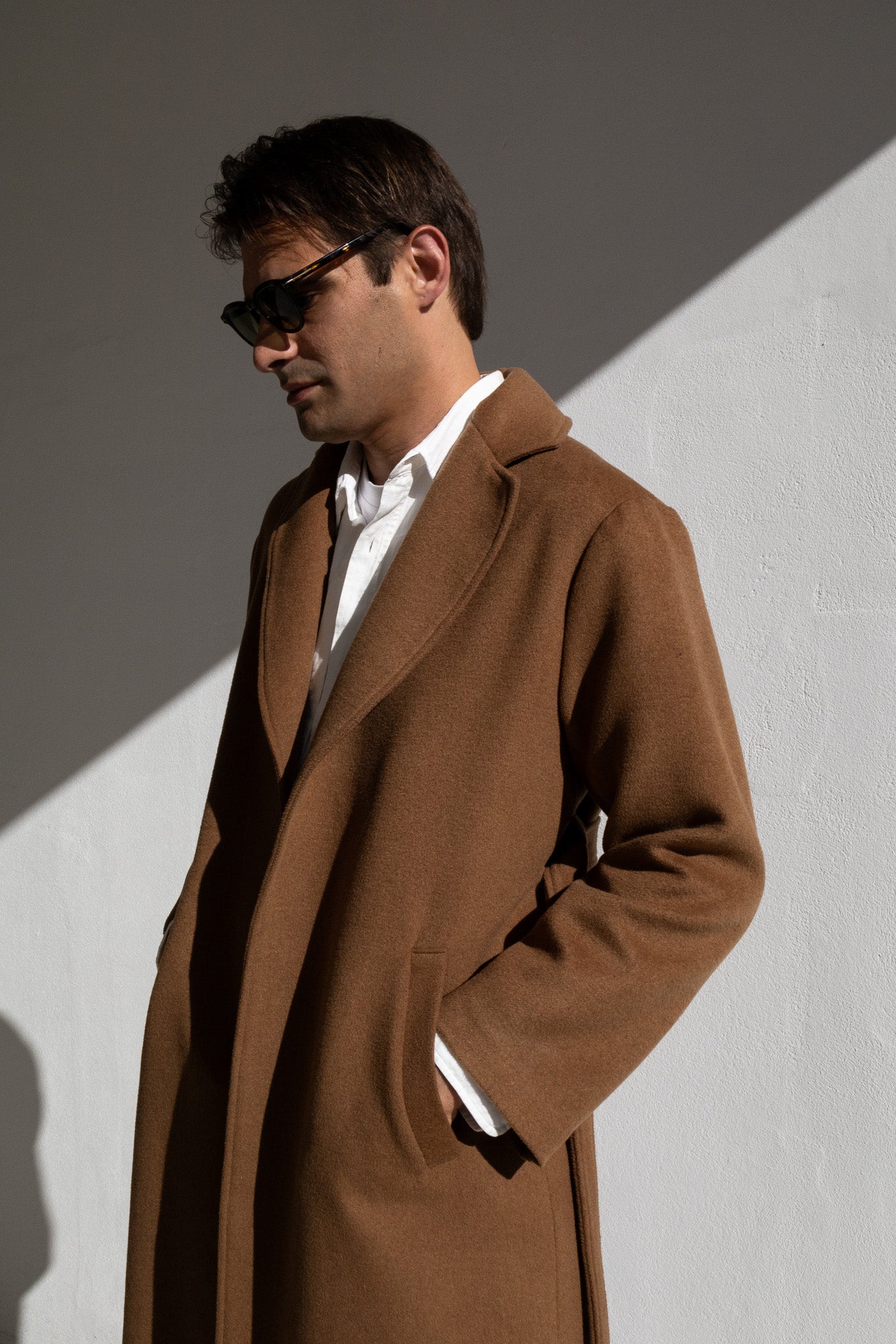 LONG COAT | DARK CAMEL