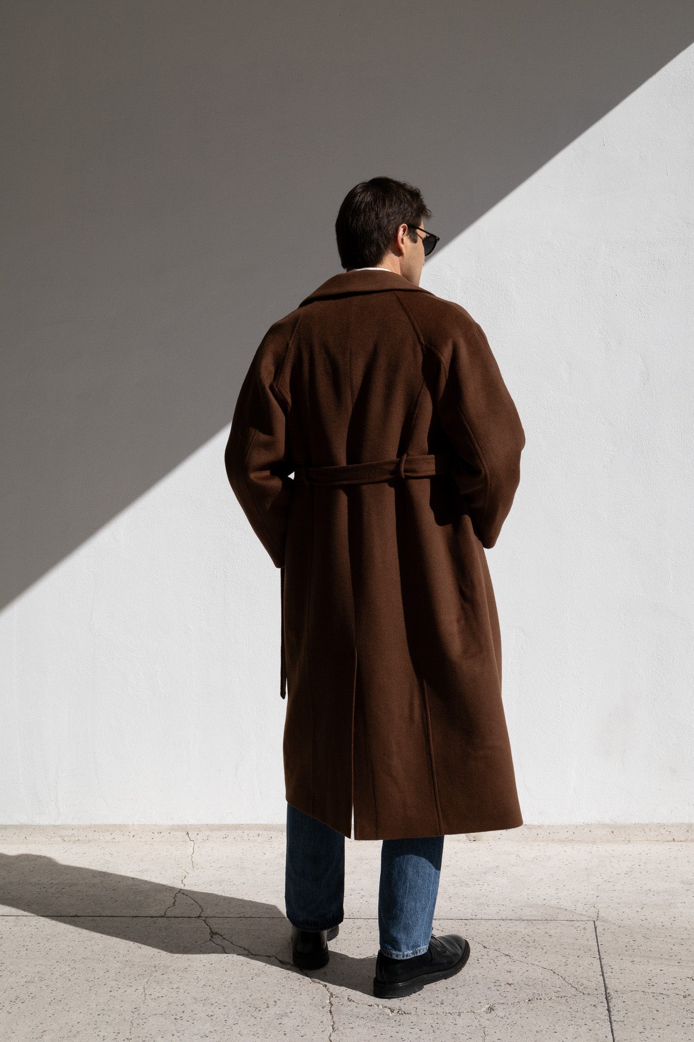 WOOL TRENCH COAT | BROWN