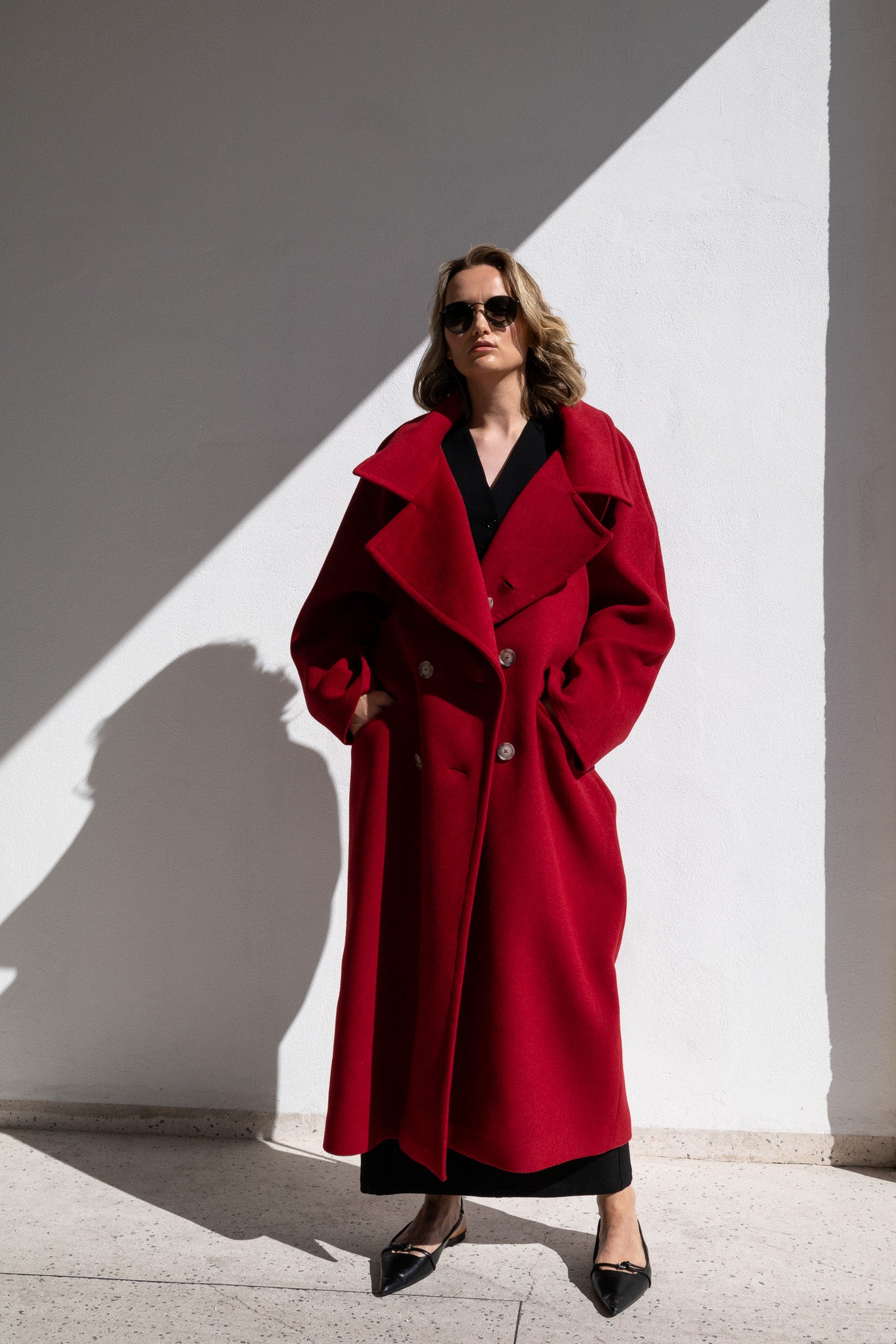 OVERSIZED COAT | RED