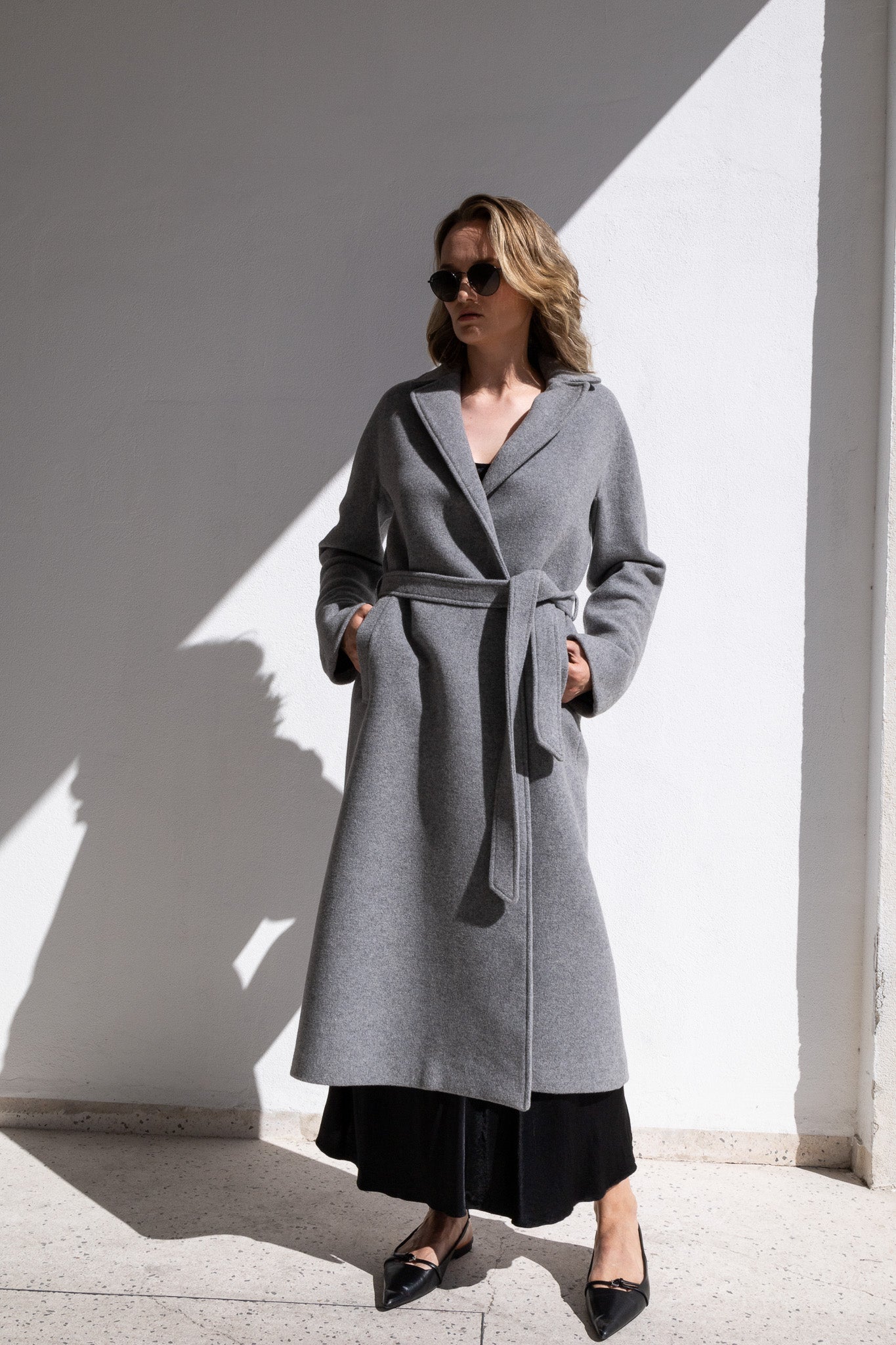 A-LINE COAT | LIGHT GREY