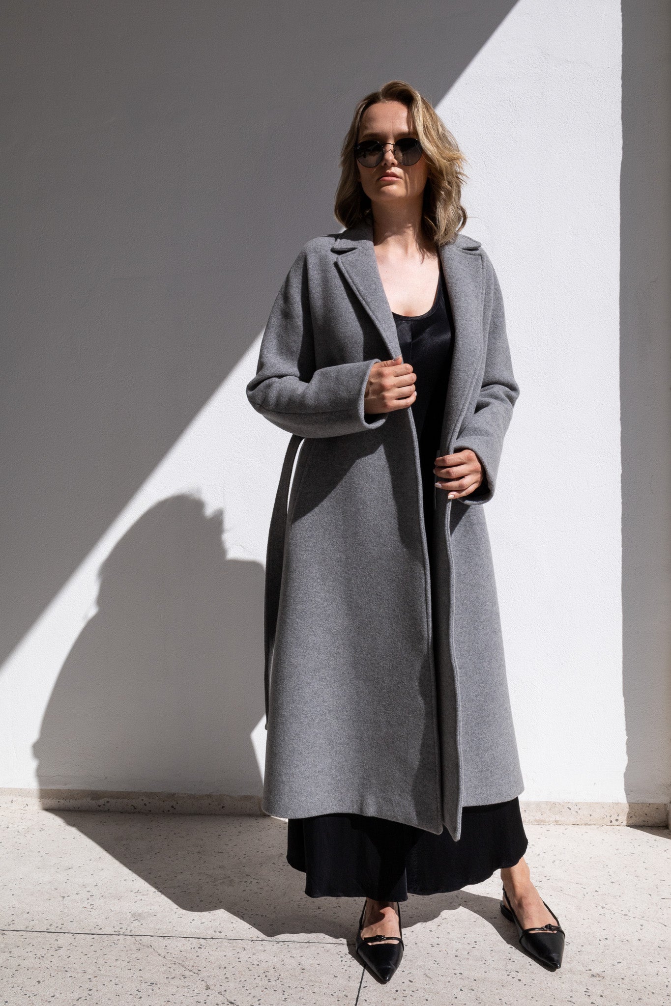 A-LINE COAT | LIGHT GREY