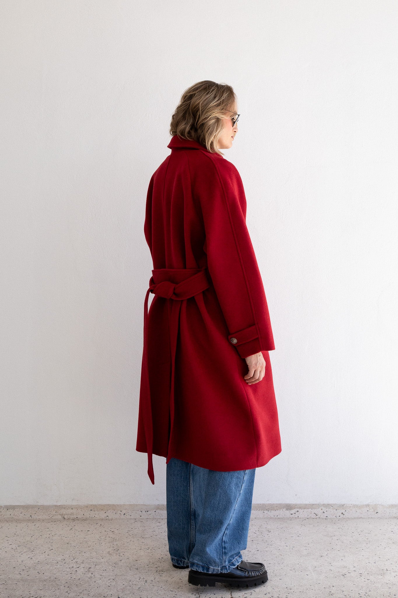 COCOON COAT | RED