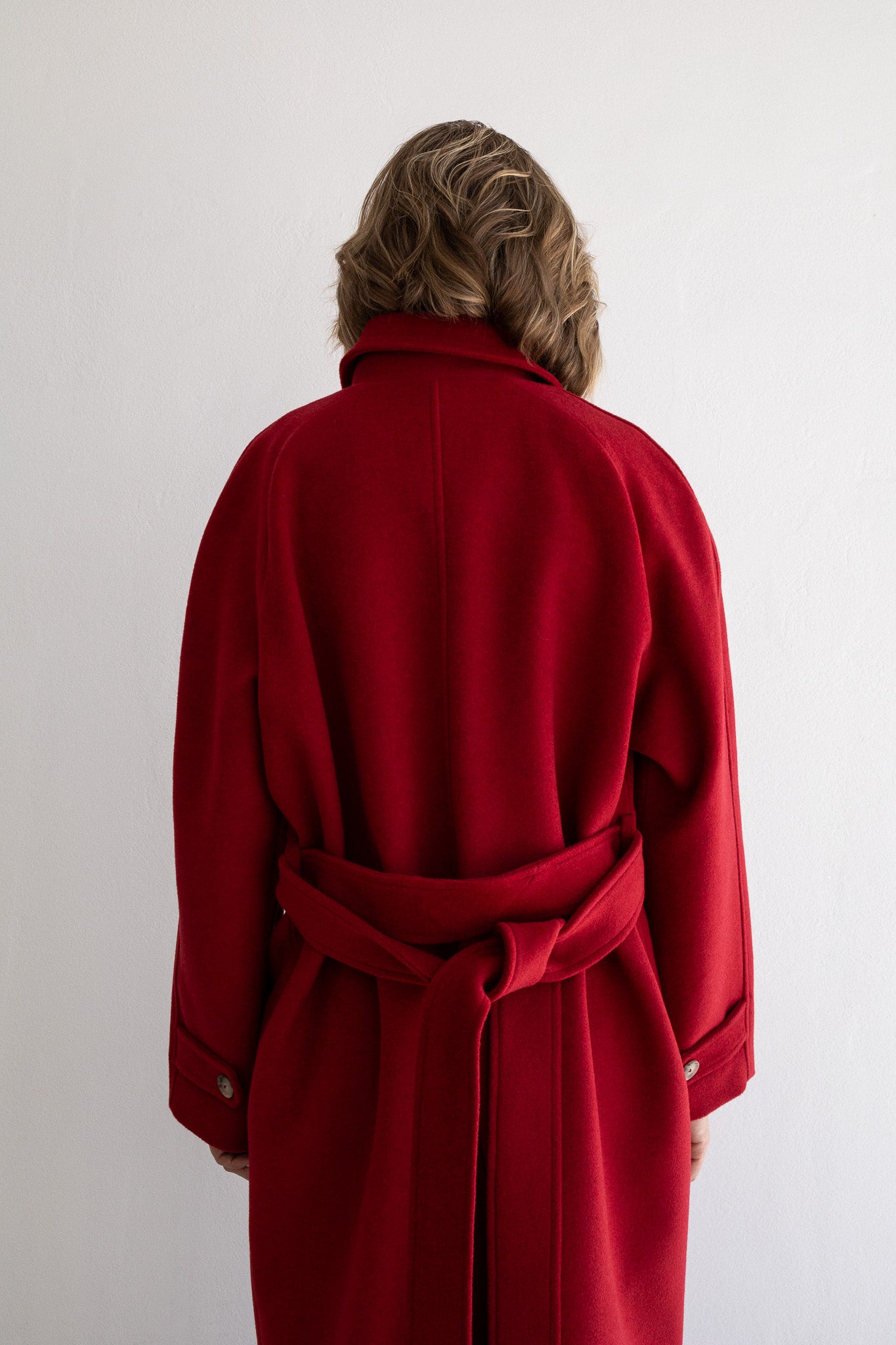 COCOON COAT | RED