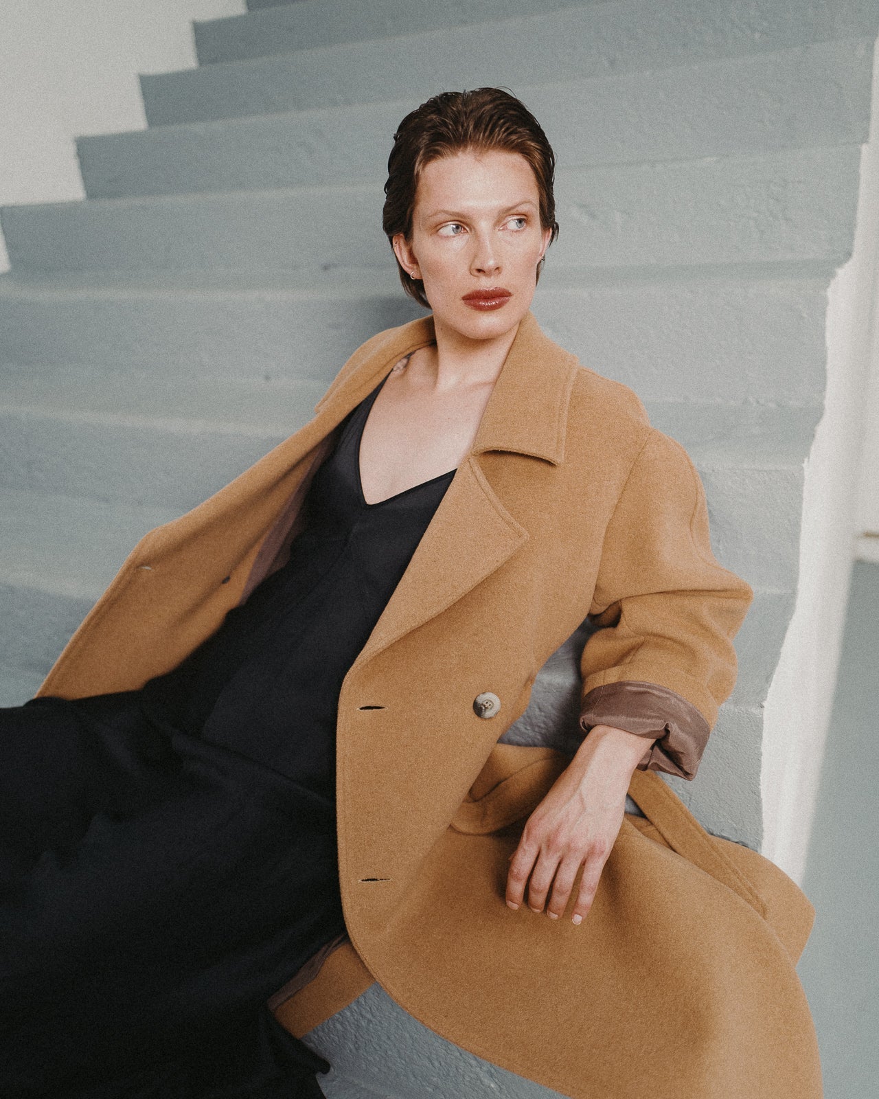 WOOL SIGNATURE TRENCH COAT | CAMEL