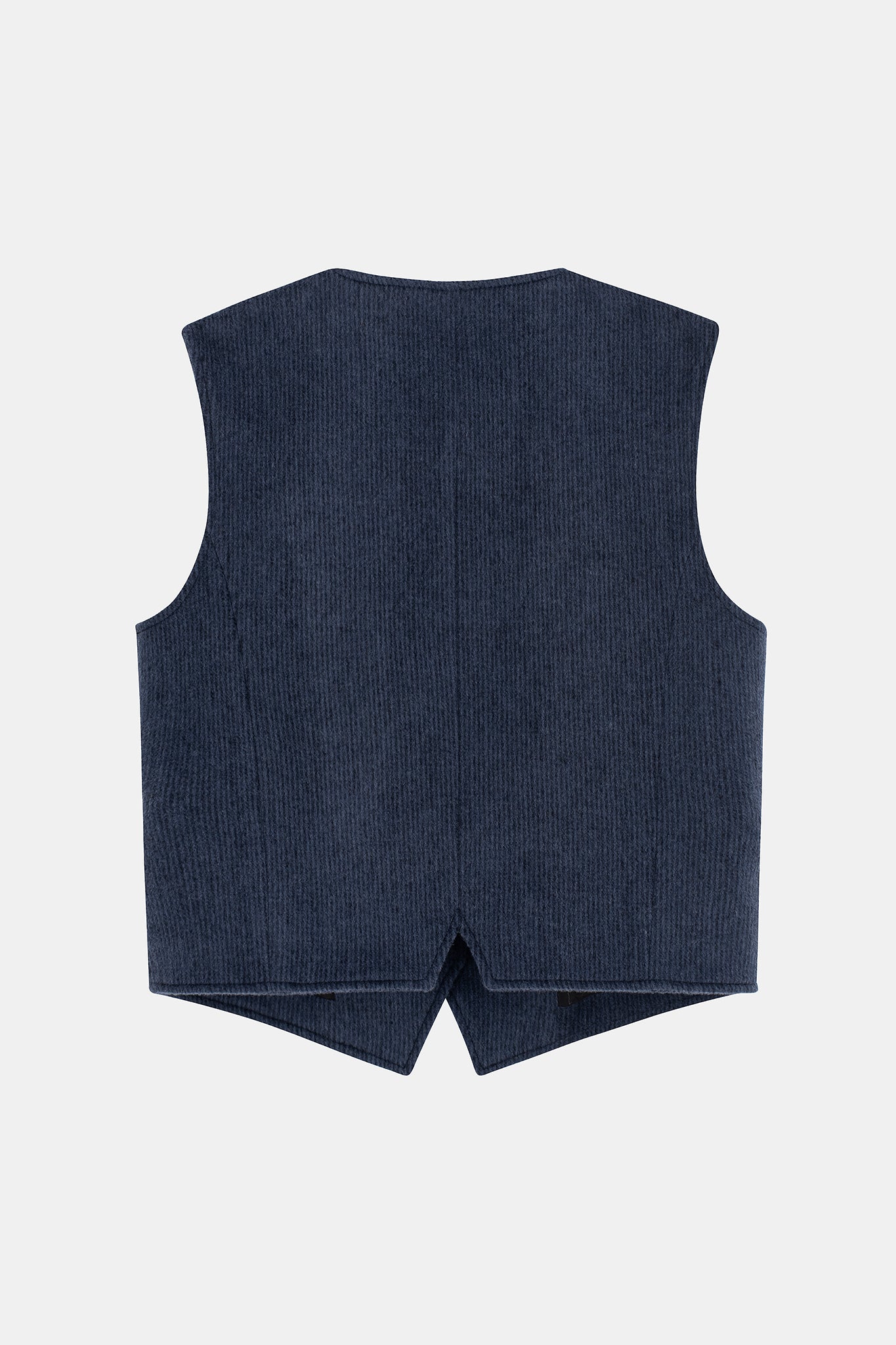WOOL VEST | BLUE WITH STRIPES
