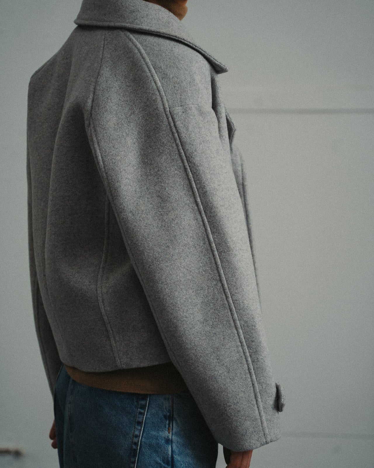 WOOL SHORT COAT | LIGHT BEIGE
