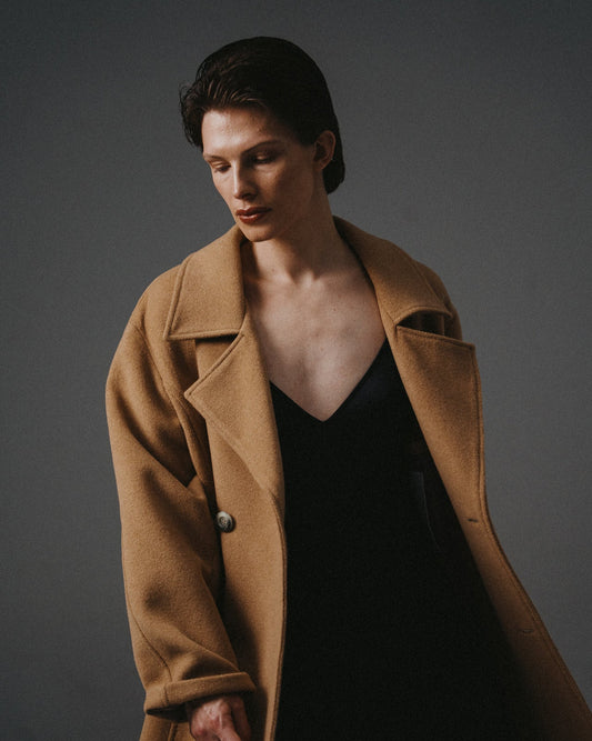 WOOL SIGNATURE TRENCH COAT | CAMEL
