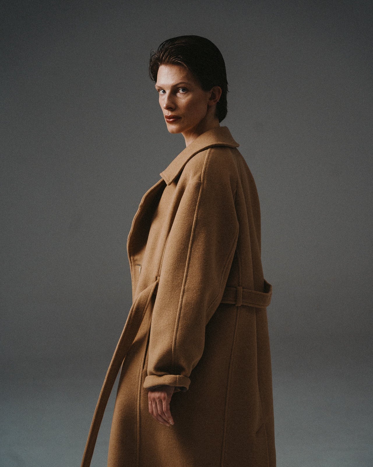 WOOL SIGNATURE TRENCH COAT | CAMEL