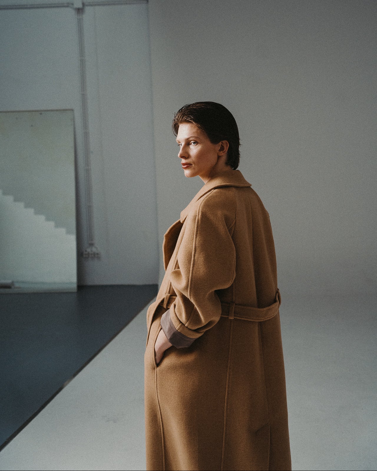 WOOL SIGNATURE TRENCH COAT | CAMEL