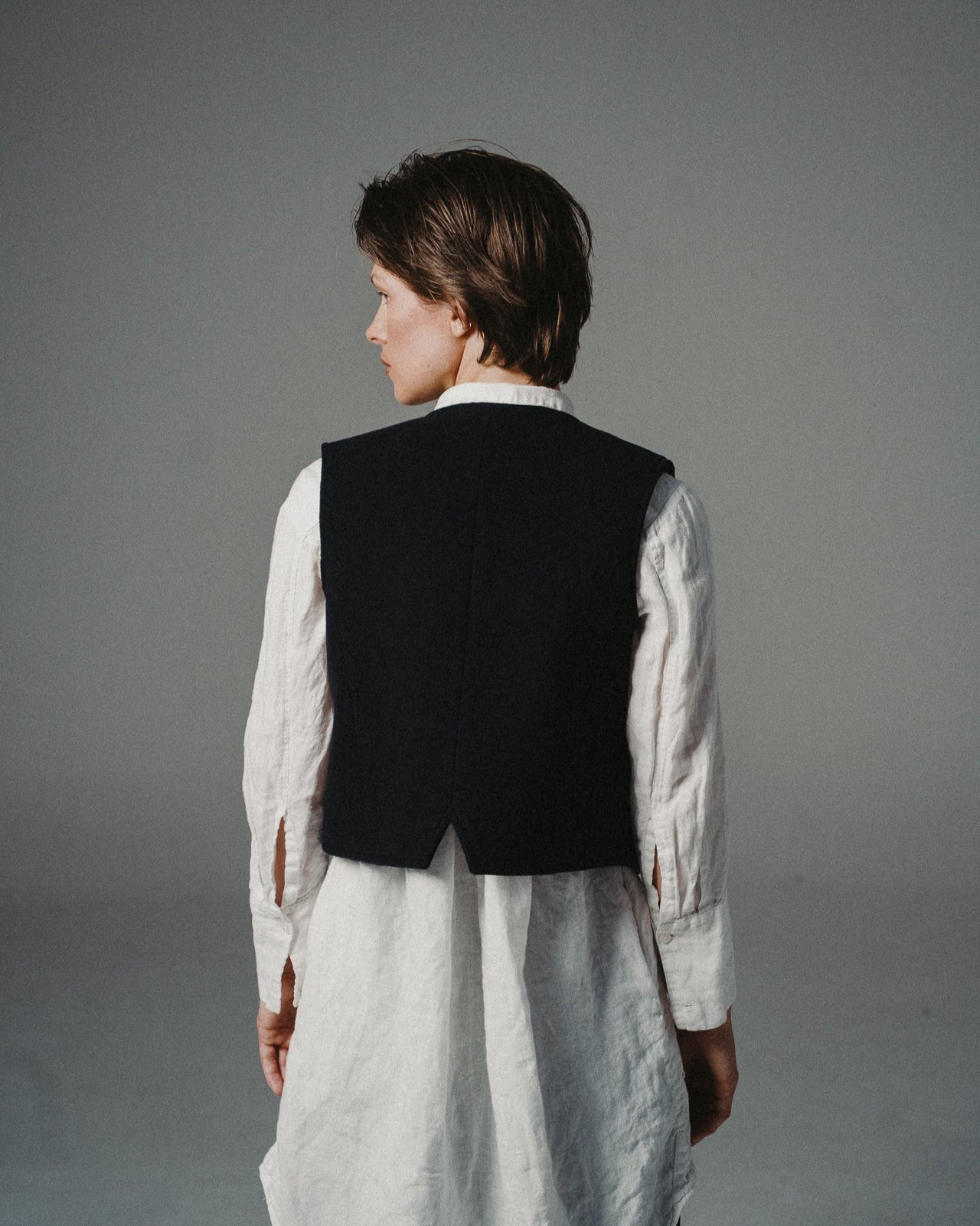 WOOL VEST | NAVY