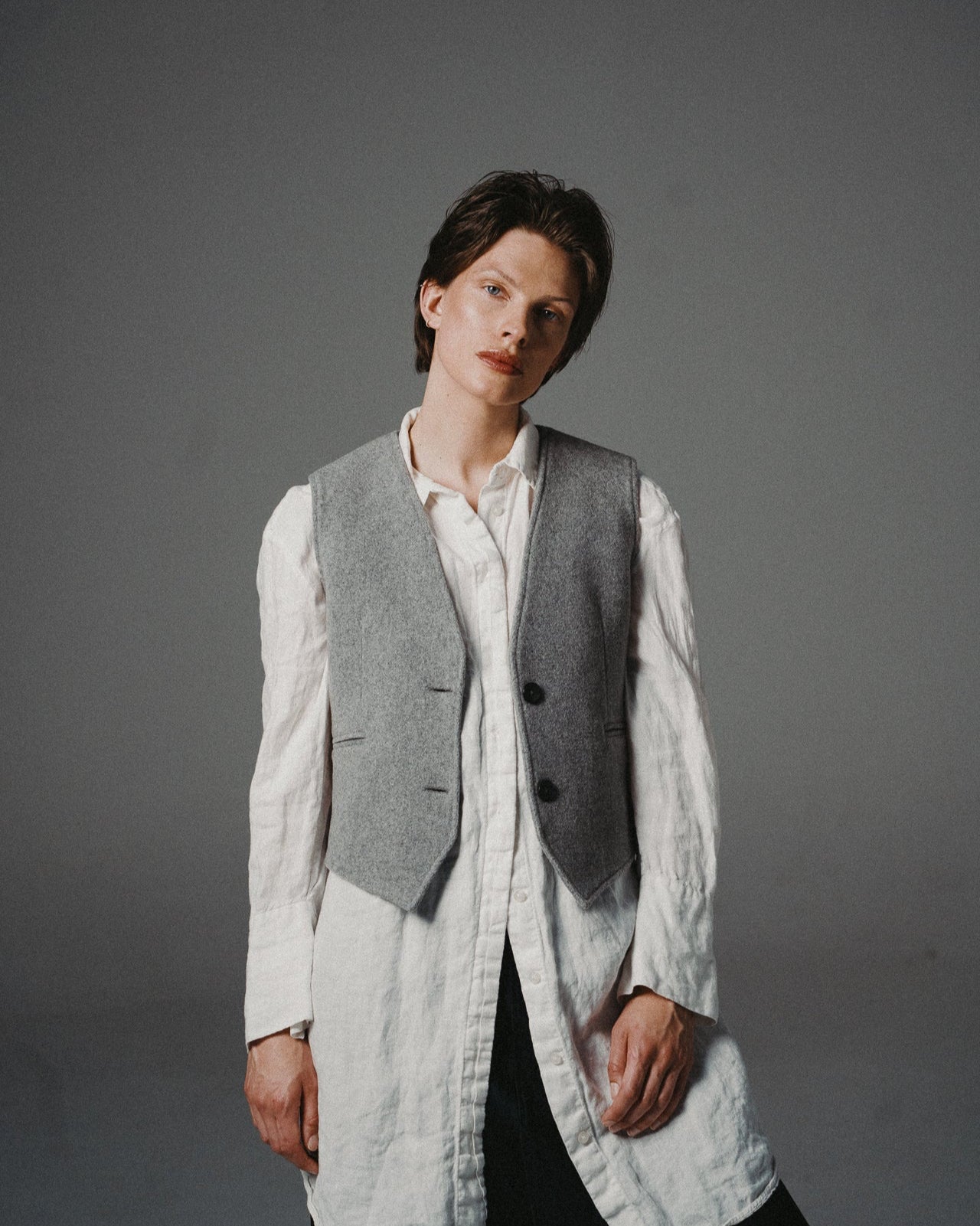 WOOL VEST | LIGHT GREY