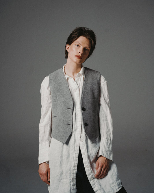 WOOL VEST | LIGHT GREY