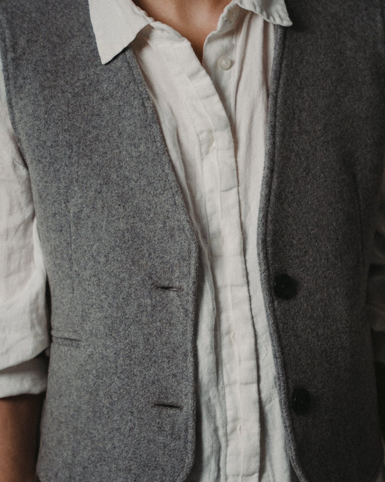 WOOL VEST | LIGHT GREY