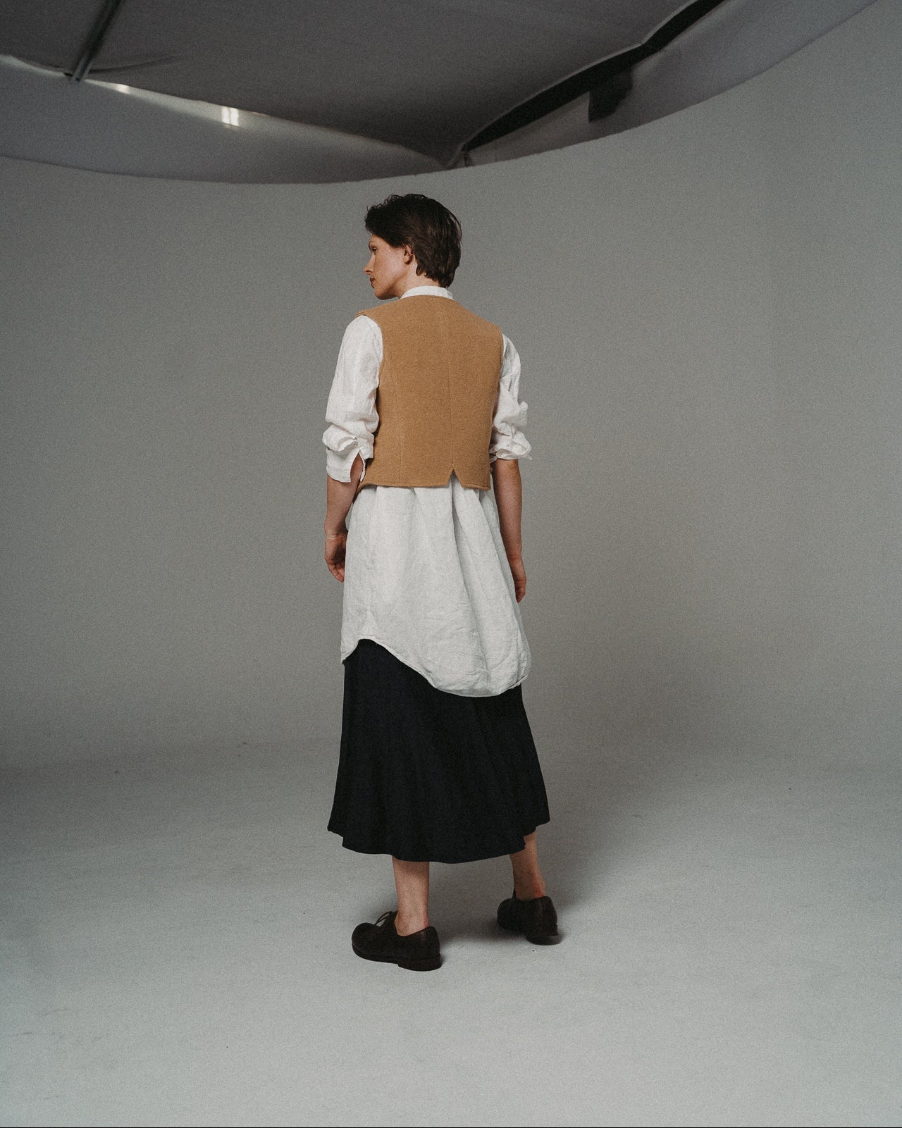 WOOL VEST | CAMEL